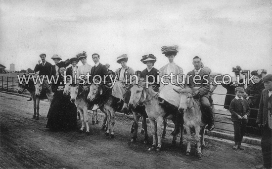 The Donkeys, Clacton on Sea, Essex. c.1909